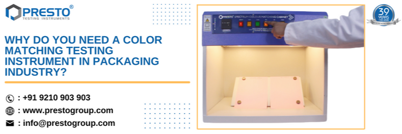 Why do you need a color matching testing instrument in the packaging industry?